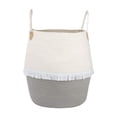 thumbnail image 1 of Cesta para la ropa sucia, cesta para juguetes de bebé, cesta de almacenamiento de algodón plegable, cesta grande Gris, 1 of 9