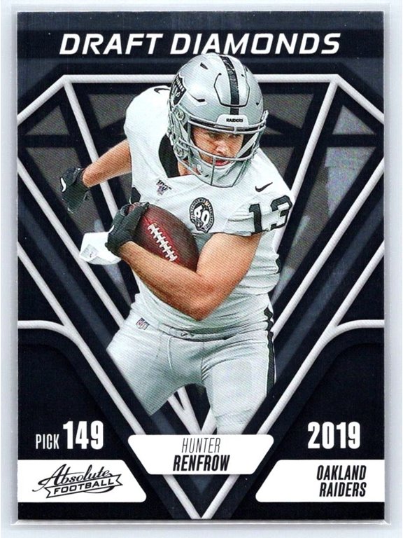 2023 Panini Absolute Draft Diamonds DD-4 Hunter Renfrow Oakland Raiders Football Card