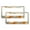 Pattern-982, variant on Ginko Leaves in Gold And Turquoise with Marble License Plate Cover 2 Pcs Set Plant Leaves Personalized License Plate Frame US Vehicles Standard Quality Aluminum Metal License Plate Frame
