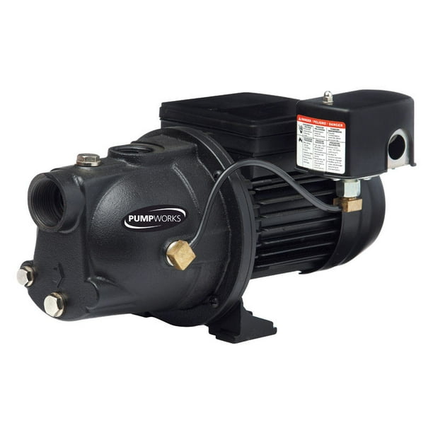 Pump Works 1/2 hp 9.8 GPM Cast Iron Shallow Well Jet Pump
