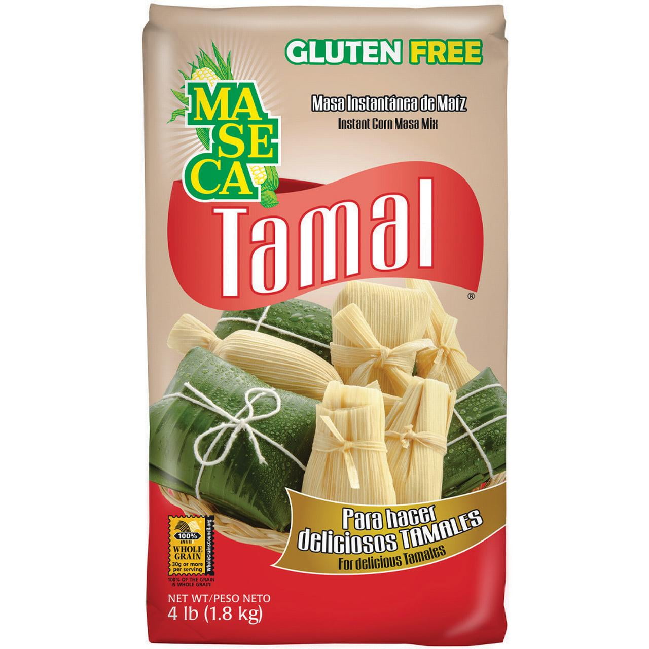 Maseca Tamal Mezcla de Masa de Maíz Instantánea sin Gluten 4.4 lb