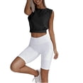 thumbnail image 6 of Amazhiyu Womens Sleeveless Athletic Crop Tops Solid Loose Cropped Tank Top Summer Casual T-Shirt, 6 of 8