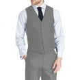 thumbnail image 2 of Mens Three Piece Two Button Slim Fit Italian Styled Single Breasted Suit Set | Black Navy Charcoal Gray Lightgray Beige Indigo, 2 of 6