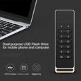 thumbnail image 2 of 4X Unidad USB Segura, Unidad Flash USB Cifrada de 32 GB Memoria con Contraseña de Hardware con Teclado USB 3.0 Disco Flash Negro, 2 of 5