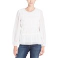 thumbnail image 1 of Catherine Malandrino Blusa campesina Shirley para mujer, blanquecino, mediana Catherine Malandrino Campesino, 1 of 1