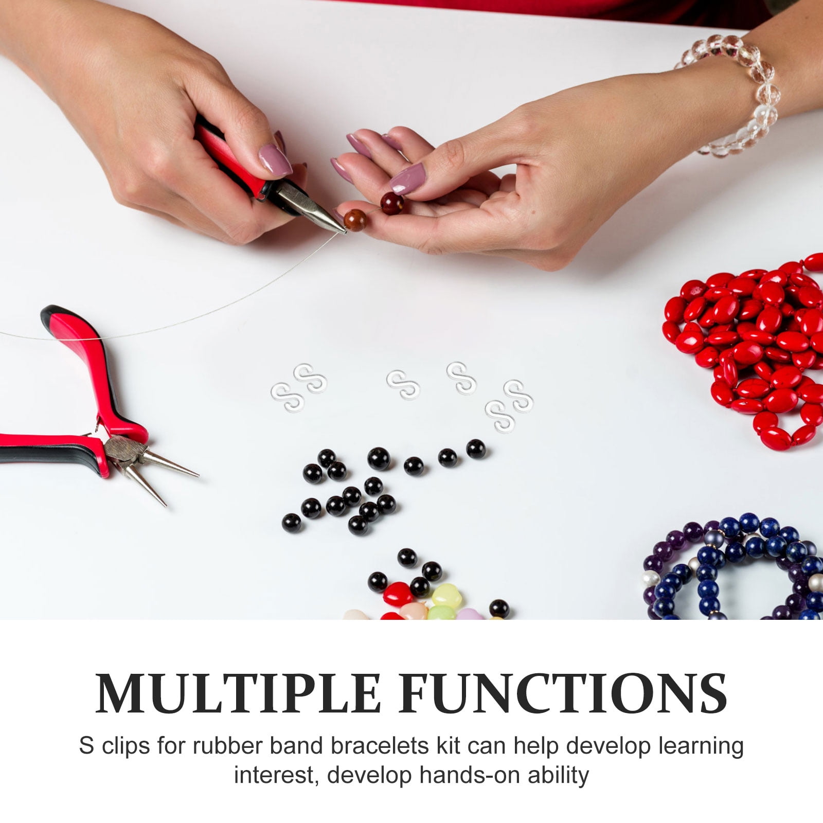 500pcs Loom Rubber Band Clips Bracelet Making Clip Rubber Band S Clips Bracelet Hooks Clasps Walmart