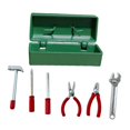 thumbnail image 3 of Caja de herramientas para reparación de casas de muñecas, juguetes de simulación, adornos para casas pequeñas, accesorios en miniatura, mini estuche Caso verde, 3 of 10