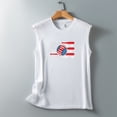 thumbnail image 4 of up to 60% off Gifts Usmixi Tank Top for Women Baseball US Flag Print Crewneck Sleeveless T Shirts 4th July Independence Day Loose Fit Racerback Tank Tops White XXL Clothes, 4 of 5