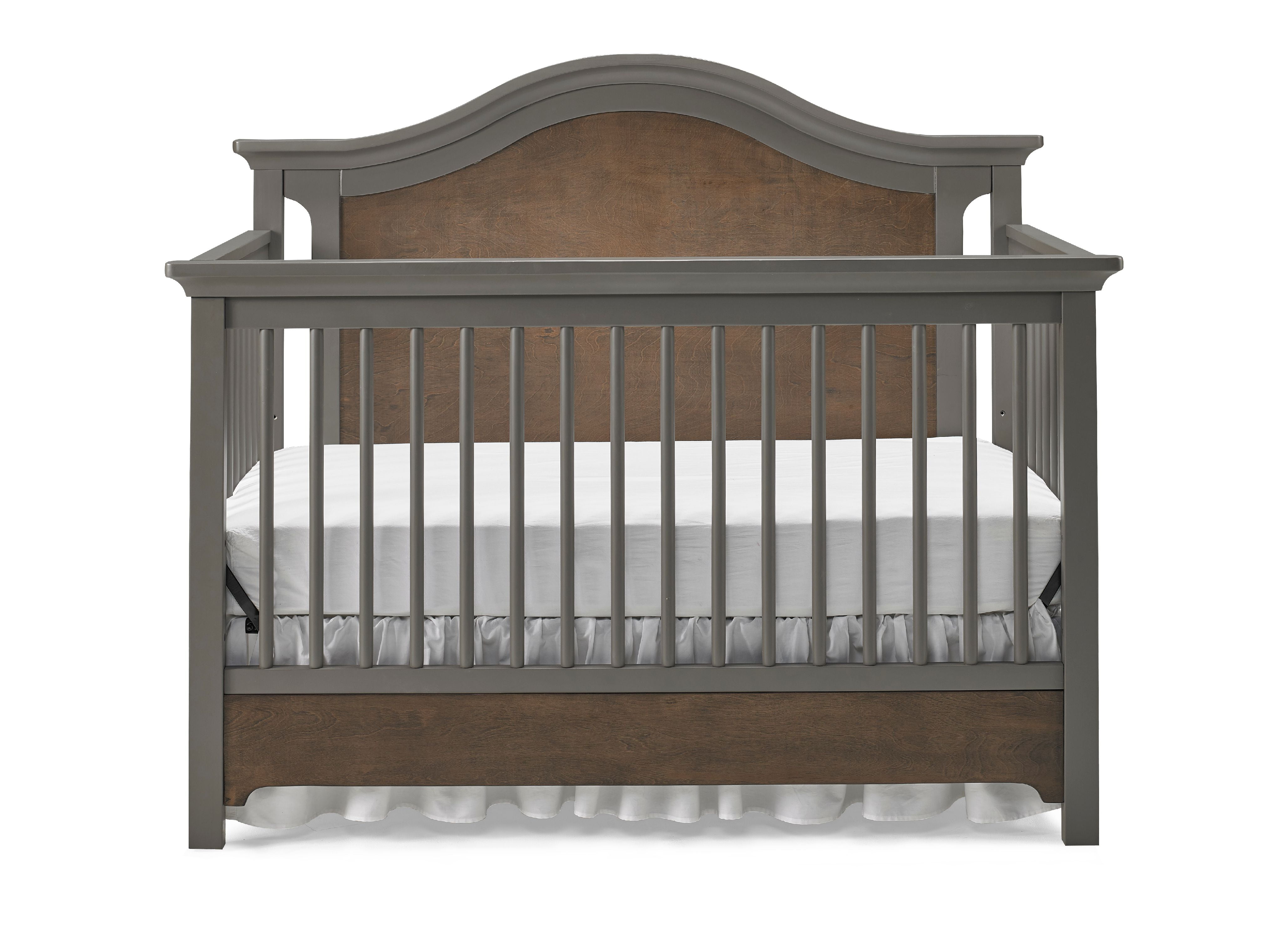 Ti Amo Catania 4 In 1 Convertible Crib Farmhouse Grey Walmart