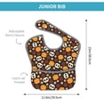 thumbnail image 2 of Bingfone Mess-Proof Baby Bib - Waterproof Bib for Baby Boy or Girl with Food Catcher Pocket, Unisex-Skulls, 2 of 6