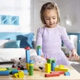 thumbnail image 5 of Bloques de construcción de madera |Juguete educativo para niños | 100 bloques de colores en diferentes formas y tamaños | Juegos de aprendizaje temprano | 3+ años kaili Sencillez, 5 of 5