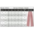 thumbnail image 3 of Yesfashion Wide Leg Pants Women's High Elastic Waisted in The Back Business Work Trousers Long Straight Suit Pants, 3 of 8