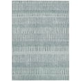thumbnail image 2 of Addison Rugs Chantille Indoor/Outdoor Transitional Stripes Aqua Machine Washable Rectangle Rug, 5' x 7'6", 2 of 8