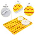 thumbnail image 2 of Iauyy Dish Drying Mat for Kitchen Counter, Super Absorbent & Hanging 16x18 / 18x24 Inch (S/M) Yellow Inverted Triangle, 2 of 8