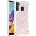 thumbnail image 3 of Compatible with Samsung Galaxy A21 Case Glitter Liquid Cute Clear Phone Case Floating Quicksand Shockproof Protective Bumper Silicone Soft TPU Case for Samsung Galaxy A21 Star Pink YB, 3 of 6