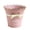 Pink M, variant on KGJQ Metal Decorative Flowerpot, Retro Planter with Lace Edge And Bow, Distressed Plant Pot with Drainage Hole for Garden Balcony Home Office Decor