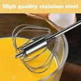 thumbnail image 5 of Whizzy Whisk, 2025 New Stainless Steel Semi-Automatic Whisk, Rotatable Hand Push Whisk Blender Automatic Whisk Mixer Versatile Mixer Stirrer Tool for Cooking Kitchen Home Egg Milk (14 Inches), 5 of 9