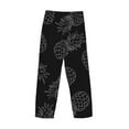 thumbnail image 4 of Kdxio White Pineapples Print Men's Sleep Pajama Pant Lounge Pants with Pockets, 4 of 8