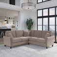 thumbnail image 7 of Coventry 87W L Shaped Sectional Couch in Tan Microsuede, 7 of 7