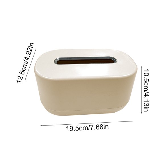Dispensador de pañuelos multifuncional con resorte, ideal para el hogar y la oficina, diseño elegante para sala de estar y baño, sistema de elevación fácil para acceder al papel, tamaño compacto que