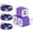3pcs Purple, variant on USB Charger Block, 3 Pack USB Wall Charger with 6FT Type C Charger Cable Cord USB-C Charging Cable, Dual Port Phone Charger Android Fast Charging Block USB Plug Adapter USB Charging Block