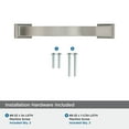 thumbnail image 6 of Amerock Candler 3-3/4 inch (96mm) Center-to-Center Satin Nickel Cabinet Pull - 10 Pack, 6 of 10