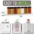 thumbnail image 5 of Pretty Display Wall Mount Spice Rack crystal clear Acrylic Spice Rack Organizer 3 Pk] - Invisible Minimalist Shelf Design - Strong & Easy to Install- 15A customizable Wall Mounted Spice Shelves, 5 of 5
