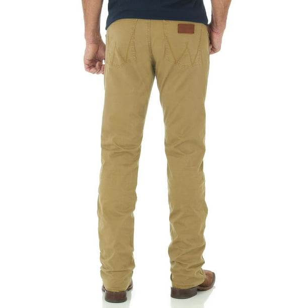 Wrangler Wrangler Men's Retro Slim Fit Straight Leg Khaki Jeans