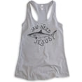 thumbnail image 1 of Jaw Need Jesus Tank Top, Ladies Racerback Tank Top, Religious Tank, Y'all Need Jesus Tank, Shark Pun Tank, Heather Gray, XX-Large, 1 of 3