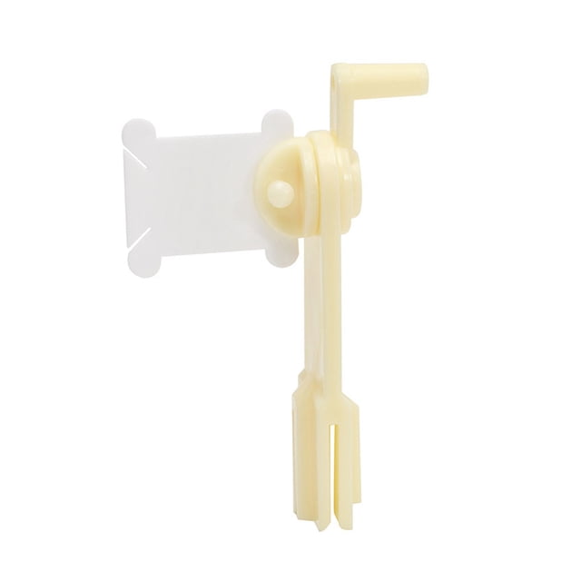 1pc String Winder and 120pcs Plastic Floss Bobbins Embroidery Bobbins Plastic Thread Floss Organizer Cross-Stitch Thread Holder Cards