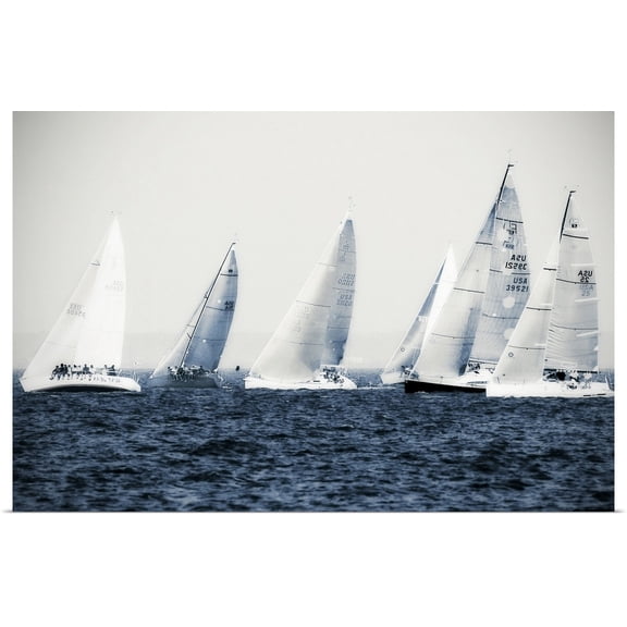 Great BIG Canvas | Rolled Alan Hausenflock Poster Print entitled Summertime Race 3