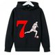 thumbnail image 2 of Sudadera deportiva con capucha informal para niños y niñas, nueva sudadera con capucha deportiva con estampado de Ronaldo, color azul, de 2 a 14 años, primavera y otoño, 2024, 2 of 5