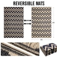 thumbnail image 2 of Alfombra Exterior OLANLY Impermeable 150x240 cm Negra y Beige, 2 of 6