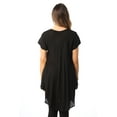 thumbnail image 3 of Riviera Sun Lace-Up Casual Tunic Top with Embroidery, 3 of 3
