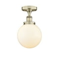 thumbnail image 4 of Innovations Lighting  Beacon - 1 Light 8" Semi-Flush Mount Antique Brass/Clear, 4 of 5