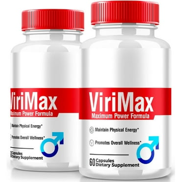 (2 Pack) ViriMax Supplement, Official Viri Max Capsules Power Formula, Viri Max Pills To Maintain Energy Level and Overall Health, Premium Capsulas Reviews (120 Capsules)