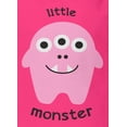 thumbnail image 4 of Old Glory Little Monster 2 Pink Short Sleeve Baby One Piece, 4 of 6