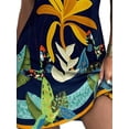 thumbnail image 4 of DYMADE Women Hollow Sexy Sleeveless Halter Print Mini Dress, 4 of 4
