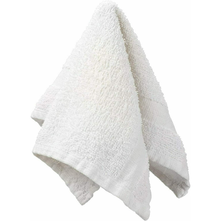 Machine Wash Cotton Absorbent Washcloth, with Hanging Loop, 12 x 12-in5-pk