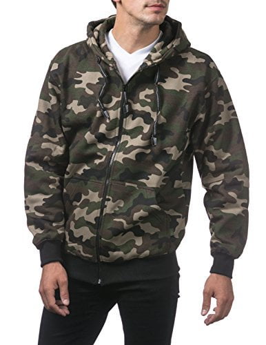 【PRO CLUB】 camouflage half zip jacket PRO CLUB】 camouflage half zip jacket Pro Club Men's Comfort Tri