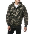 thumbnail image 4 of Pro Club Men's Heavyweight Full Zip Fleece Hoodie, Green Camo, Large, 4 of 6