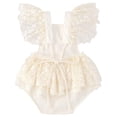 thumbnail image 2 of Baby Girl Lace Sleeveless Romper Jumpsuit Embroidery Floral Summer One Piece Backless Outfits Clothes, 2 of 7