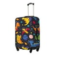 thumbnail image 2 of Easygdp Dinosaurs In Space Double-Sided Printed Elastic Suitcase Protective Cover,Invisible Zipper, Business Trip Luggage Cases,Washable And Resistant To Falling -Medium, 2 of 9