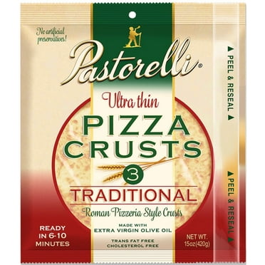 Ultra Thin Traditional Pizza Crust 12-inch 3-pack (Pack of 3)