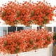thumbnail image 3 of 12 ramas de flores artificiales, plantas de flores de plástico, plantas de flores para bodas. Naranja 2, 3 of 9