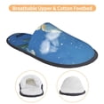 thumbnail image 3 of Fotbe Hibiscus Flowers Calm Water Pantuflas Peludas para Mujer con Estampado, Zapatillas de Peluche, Zapatos de Invierno para Casa, Uso Interior y Exterior-Large, 3 of 8