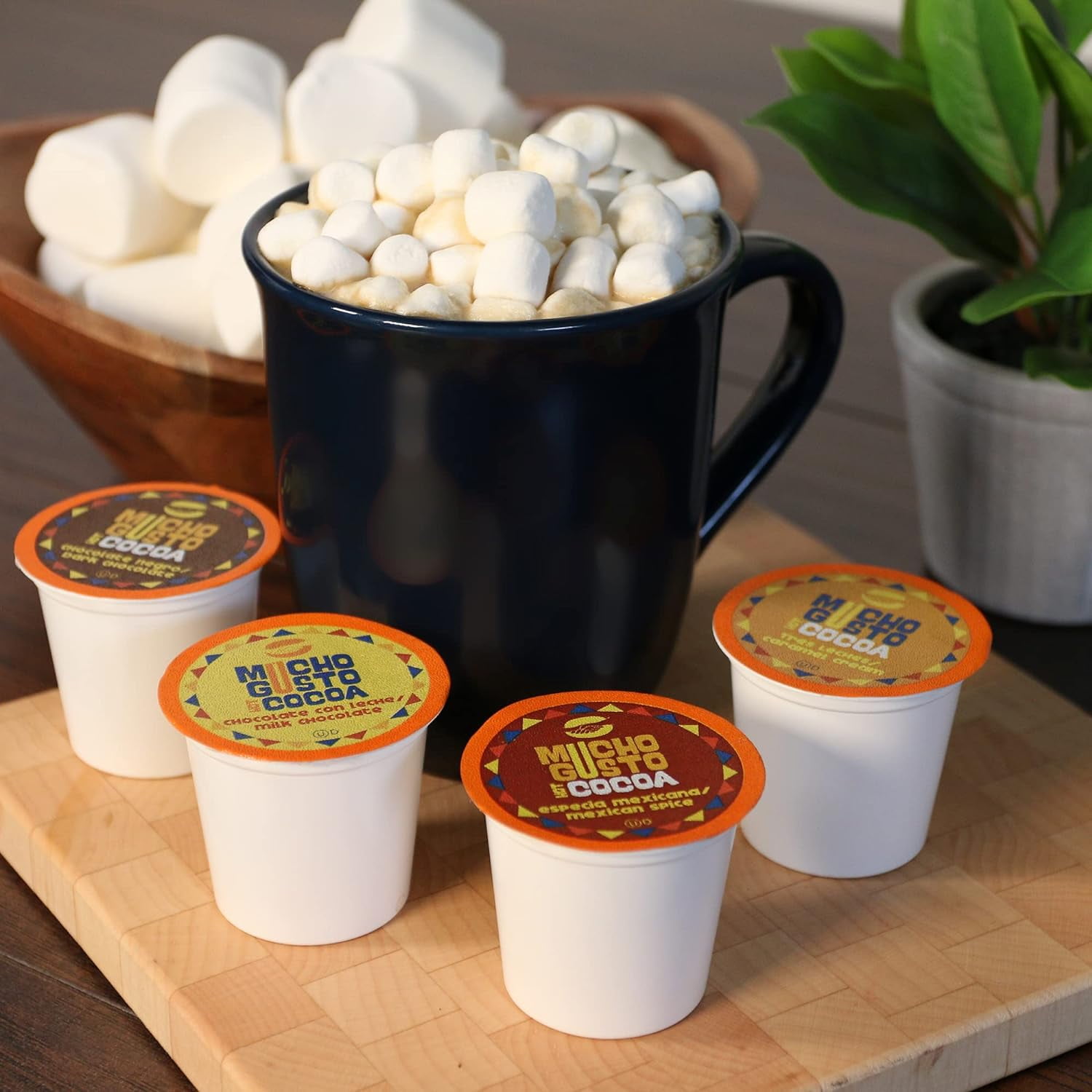 Mucho Gusto Dulce de Leche Coffee Pods, Made of 100% Ground Arabica Coffee Beans, 40-Pack