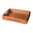 thumbnail image 4 of Bandeja de té de Bandeja de madera Cosmética Bandeja de la bandeja de desayuno Bandeja de desayuno Bandeja de exhibición rectangular, 4 of 8