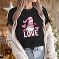 thumbnail image 5 of VKOYWKM Valentine's Tees Women Cute Love Heart Print T-Shirts Cute Tops Holiday Short Sleeve T Shirts Casual Crew Neck Romantic Tshirts, 5 of 7
