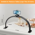 thumbnail image 5 of NEXPURE Half Moon Light for Nail Desk, Foldable Half Moon Desk Lamp with Phone Holder for Beginner - Arch Nail Tech Light with 3 Color Modes & 10 Brightness for Manicure Salon, 5 of 8